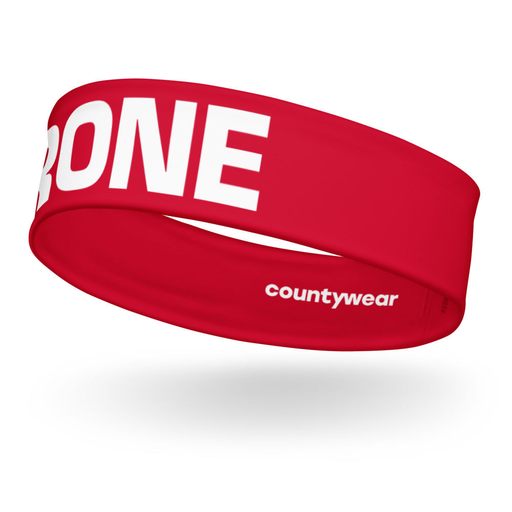 Tyrone Headband Red And White County Wear