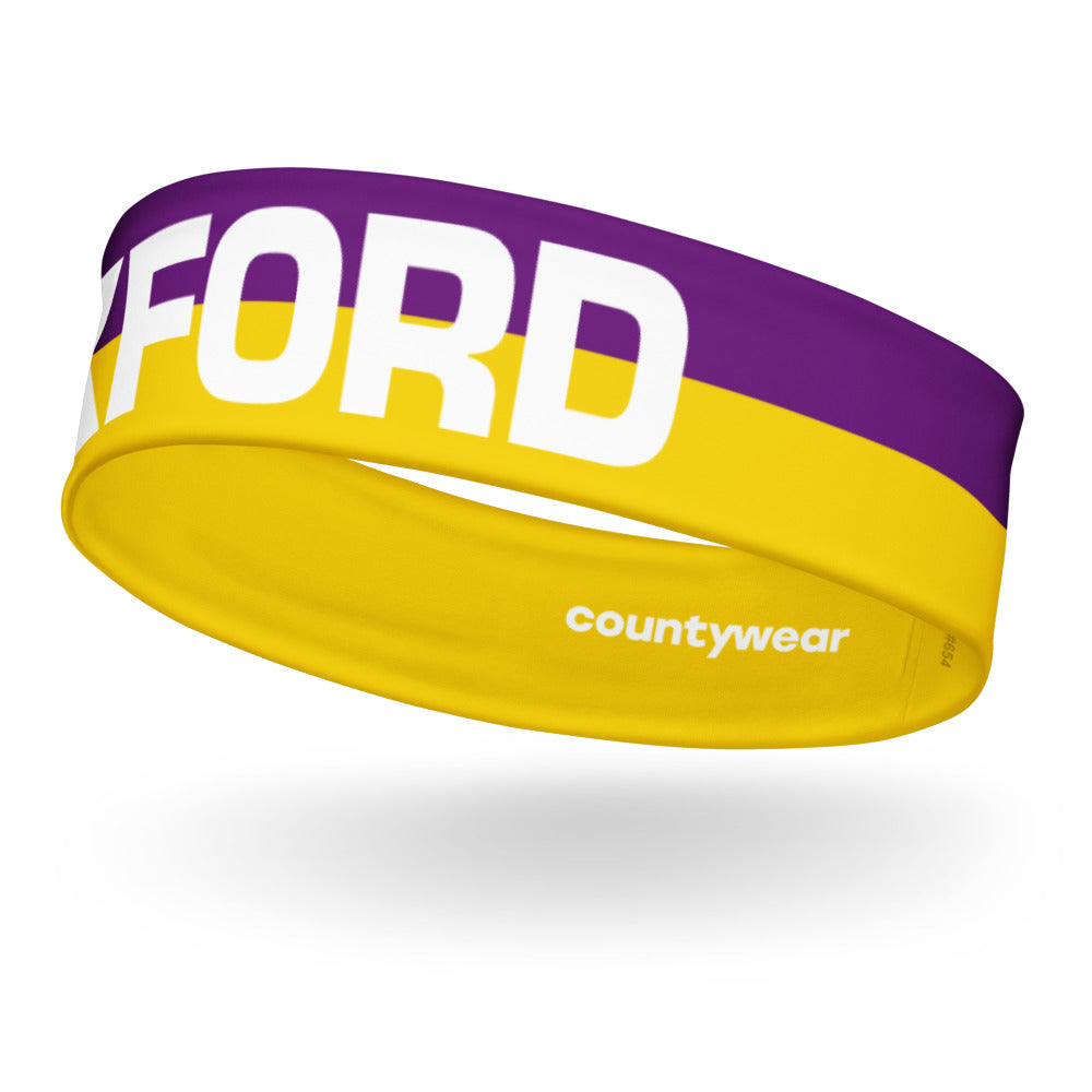 Wexford Headband Purple And Yellow County Wear