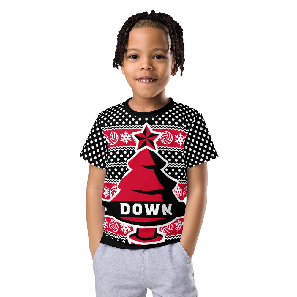 Down Christmas Jumper T-Shirt Kids County Wear