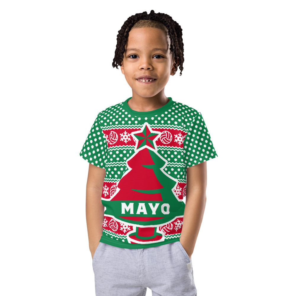 Mayo Christmas Jumper T-Shirt Kids County Wear