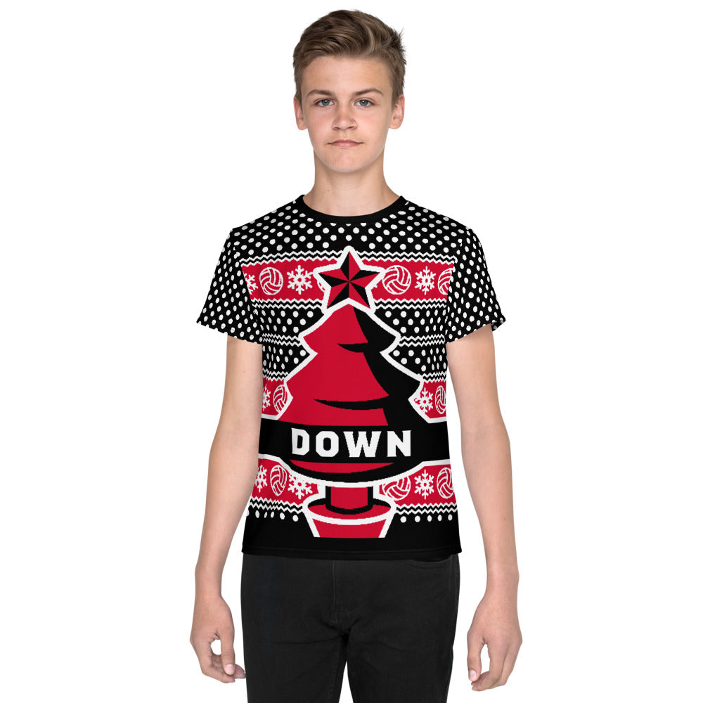 Down Christmas Jumper T-Shirt Junior