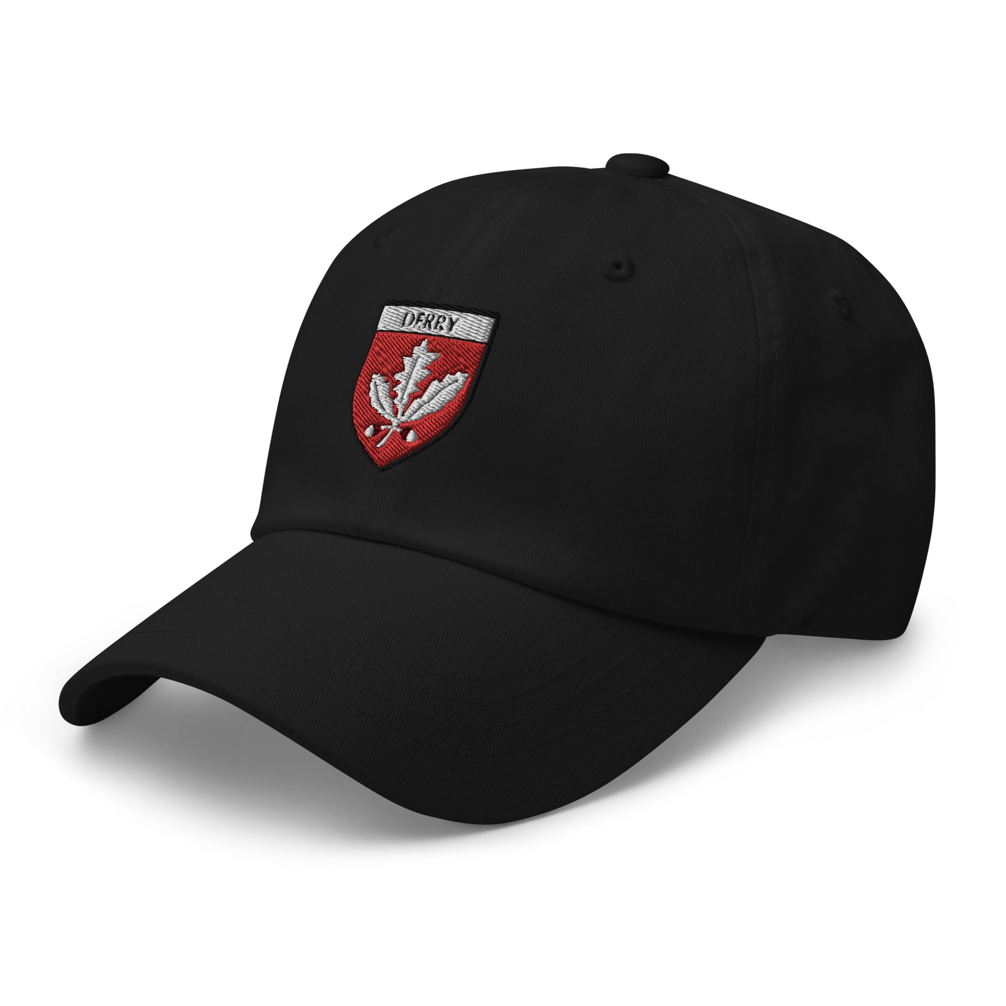 County Derry Supporters Crest Baseball Cap Black County Wear