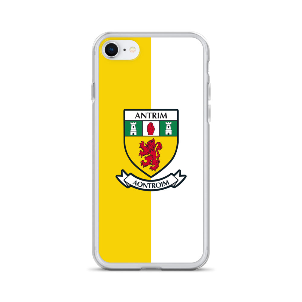 Clear Antrim Phone Case County Crest iPhone 7 8 County Wear