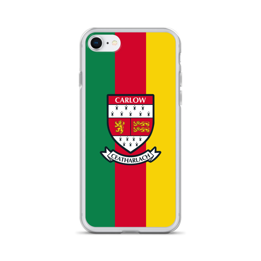 Clear Carlow Phone Case County Crest iPhone 7 8 County Wear