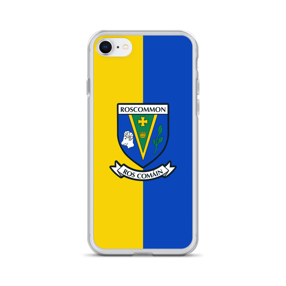 Clear Roscommon Phone Case County Crest iPhone 7 8 County Wear