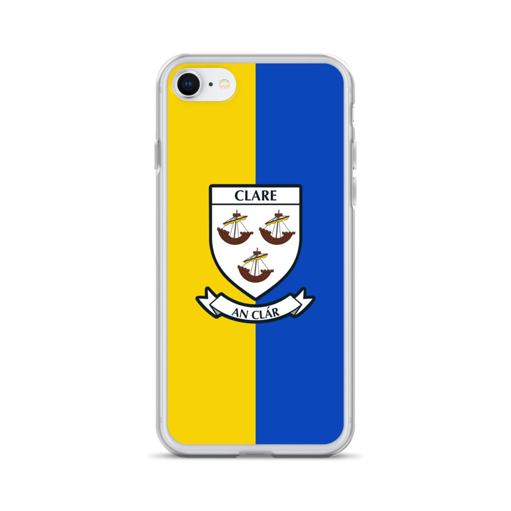 Clear Clare Phone Case County Crest