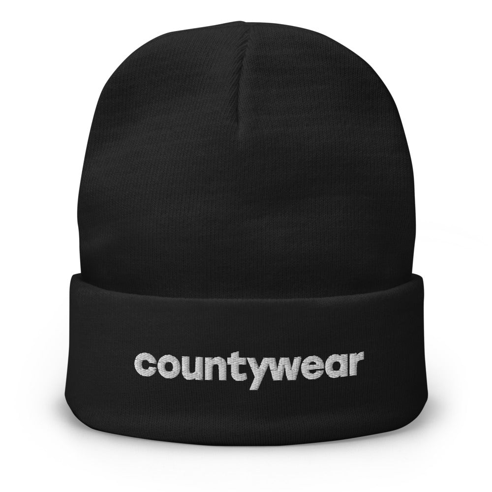 County Wear Embroidered Beanie Black Otto