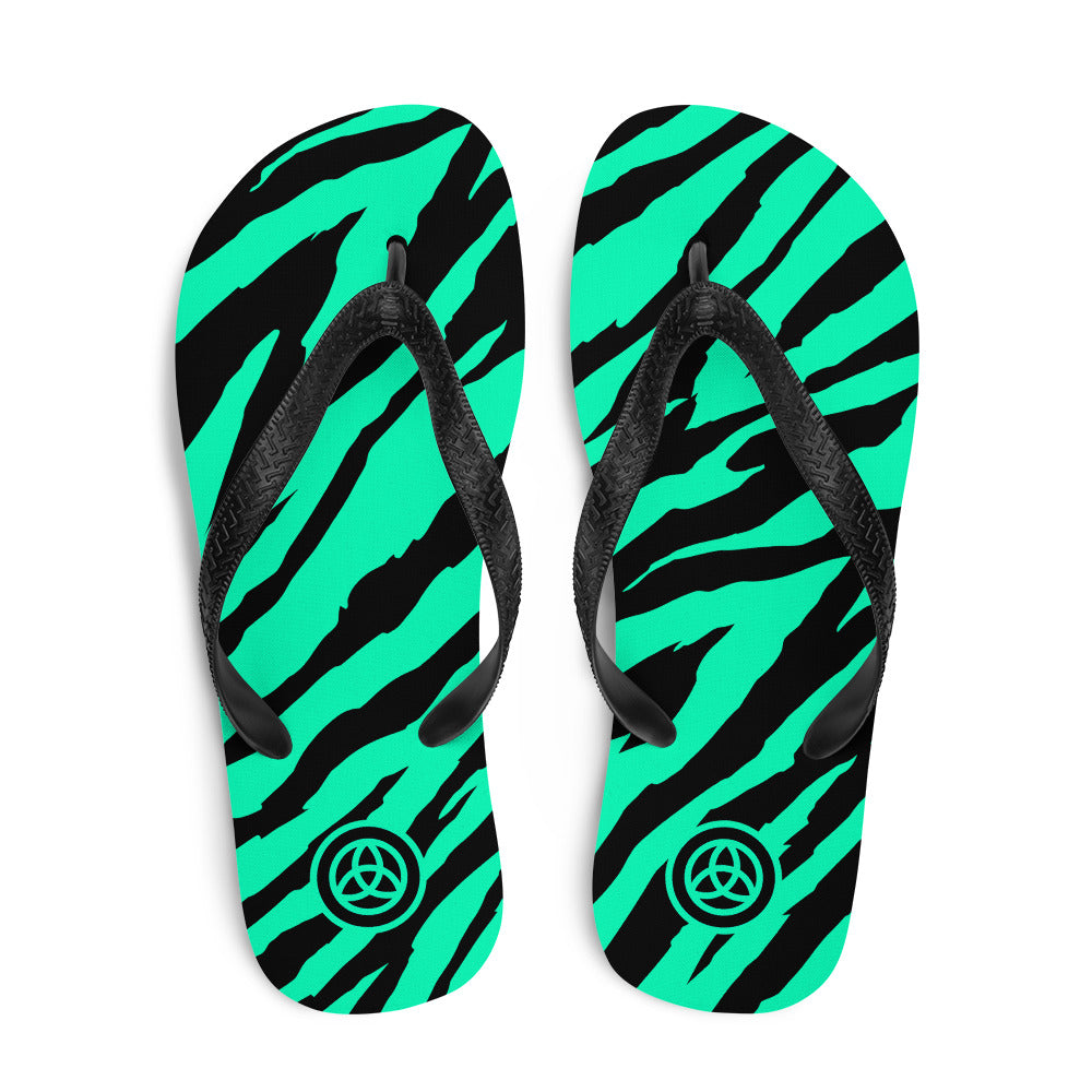 County Wear Tiger Print Flip Flops