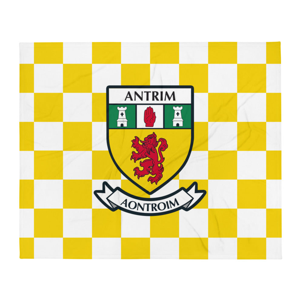 County Antrim Chequered Throw Blanket County Wear